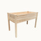 BTExpert 4ft Raised Garden Bed with Legs, 48x24x30in Natural Wood Planter Box with Liner for Vegetables, Flowers, Patio/Balcony