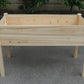 BTExpert 4ft Raised Garden Bed with Legs, 48x24x30in Natural Wood Planter Box with Liner for Vegetables, Flowers, Patio/Balcony