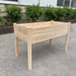 BTExpert 4ft Raised Garden Bed with Legs, 48x24x30in Natural Wood Planter Box with Liner for Vegetables, Flowers, Patio/Balcony