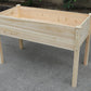 BTExpert 4ft Raised Garden Bed with Legs, 48x24x30in Natural Wood Planter Box with Liner for Vegetables, Flowers, Patio/Balcony