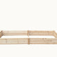 BTExpert 8ft x 2ft Raised Garden Bed Divisible Wooden Planter Box for Vegetables, Flowers, Patio, Balcony, Backyard, with Liner - Clear Natural