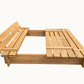 BTExpert Kids box 47x47 Outdoor Backyard foldable bench sand protection bottom liner