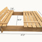 BTExpert Kids box 47x47 Outdoor Backyard foldable bench sand protection bottom liner