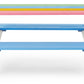 BTExpert Kids Picnic Table Bench for Outdoor, Wooden Table Chair Set Kids Activity Sensory Table - Multicolor
