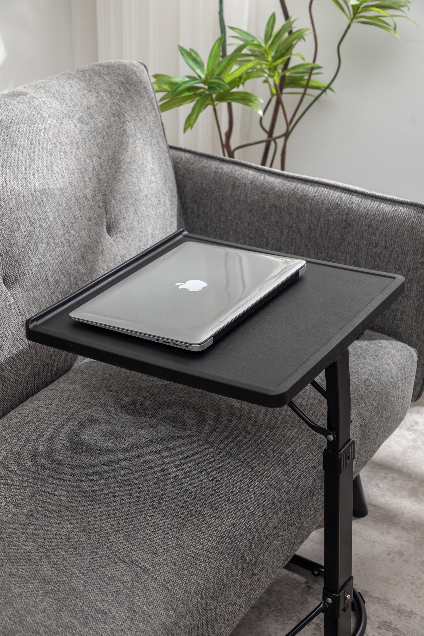 BTExpert Tray Table, Folding Table Trays 3 Adjustable Height & 3 Angle, for Laptop & Couch - Set of 2