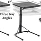 BTExpert Tray Table, Folding Table Trays 3 Adjustable Height & 3 Angle, for Laptop & Couch - Set of 2