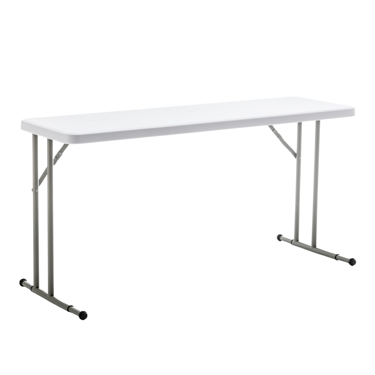BTExpert 5-Foot - 60" long White Plastic Folding Table Portable 18" Wide, 29" High, events indoor outdoor lightweight - Set of 10