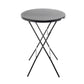 BTExpert 32" Round Black Bar-Height Folding Table 43" Granite Plastic, Commercial Portable for Wedding, Party, Kitchen, Outdoor Use - Set of 2