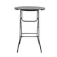 BTExpert 32" Black Bar-Height Folding Table, 43" Granite – Portable Commercial Table for Wedding, Party, Indoor, Outdoor