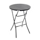 BTExpert 32" Bar-Height Folding Table, 43" Black Granite - Portable Commercial Table for Wedding, Party, Indoor Outdoor - Set of 10