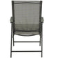 BTExpert Heavy-Duty Folding Patio Chair – Indoor/Outdoor Dining with Armrests, Metal Frame, Sling Back, for Lawn, Pool, Garden - Set of 6