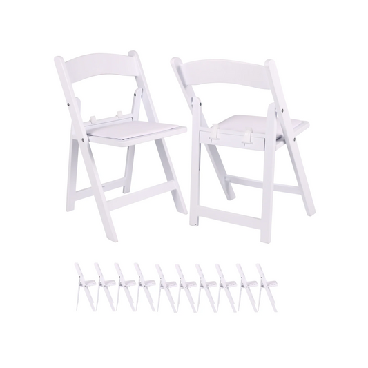 BTExpert Kids Folding Chair Vinyl Padded Seat Lightweight for Home, Event, Party, School - Set of 10