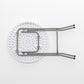 BTEXPERT White 24" Round Folding Commercial Card Plastic Coffee Dining Table for Wedding Party
