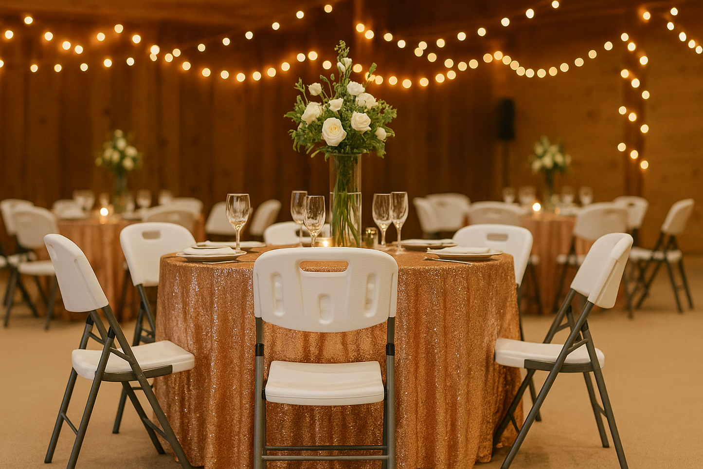 BTEXPERT White Folding Chair Steel Frame Commercial Foldable HDPE Event Chair Indoor Outdoor Wedding Party Picnic Kitchen Dining School Set of 50