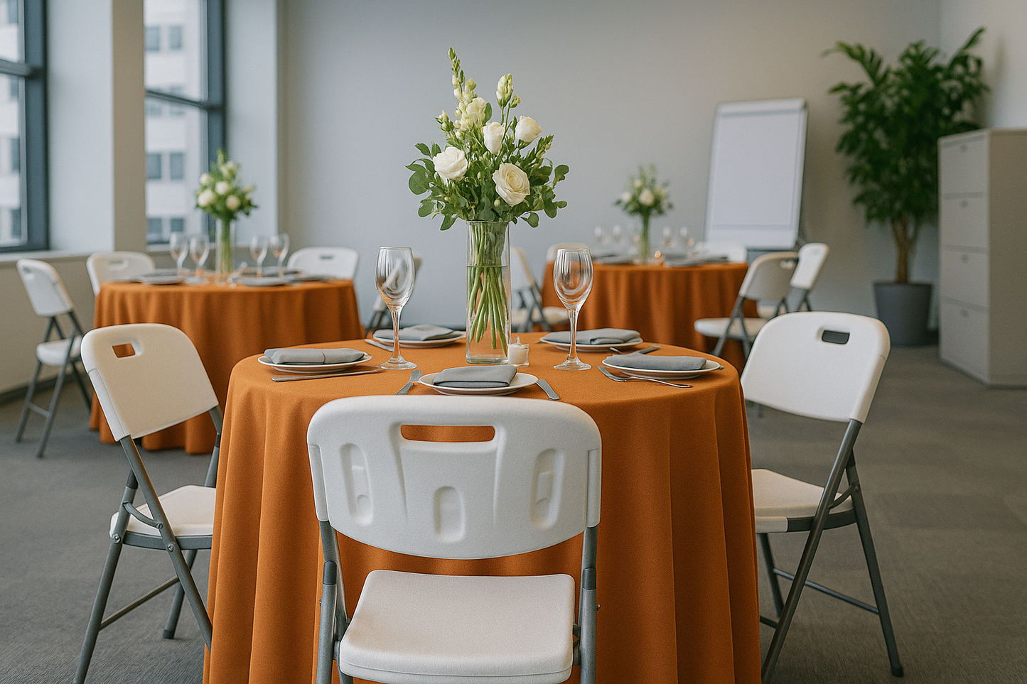 BTEXPERT White Folding Chair Steel Frame Commercial Foldable HDPE Event Chair Indoor Outdoor Wedding Party Picnic Kitchen Dining School Set of 50