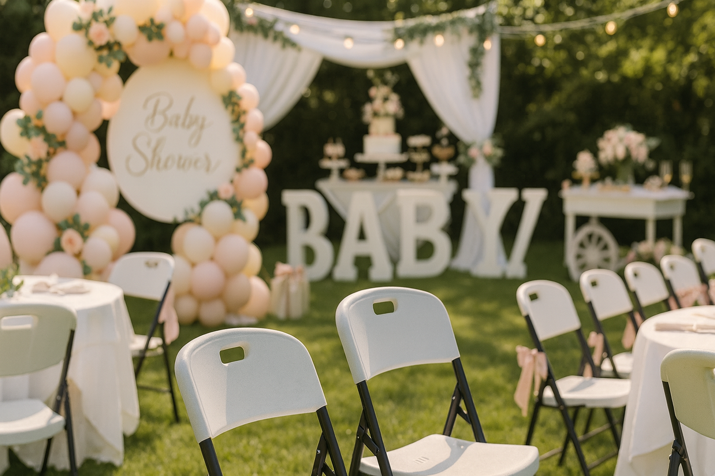 BTEXPERT White Folding Chair Steel Frame Commercial Foldable HDPE Event Chair Indoor Outdoor Wedding Party Picnic Kitchen Dining School Set of 50