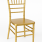 Resin Stacking Chiavari Chair with Free Cushion - In Store Only