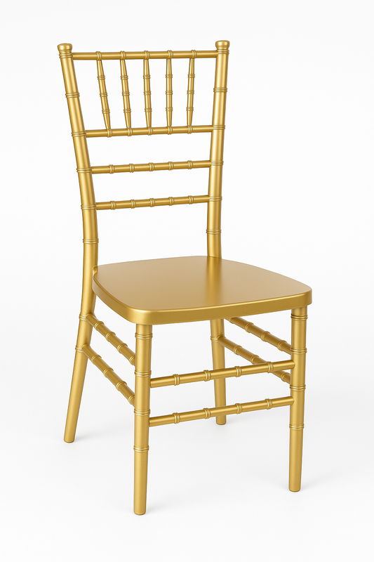 Resin Stacking Chiavari Chair with Free Cushion - In Store Only