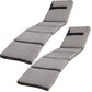 BTExpert Set of 2 Folding Outdoor Chaise Cushions Patio Lounger Padding for Deck, Lawn, Garden, Balcony, Terrace (Light Brown)