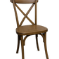 BTEXPERT Resin Outdoor Dining Chairs Set of 4 – Stackable Patio Farmhouse Chairs with X-Back, Heavy-Duty Waterproof Indoor & Outdoor Kitchen Dining Chairs, 400 lb Capacity, Chestnut Brown