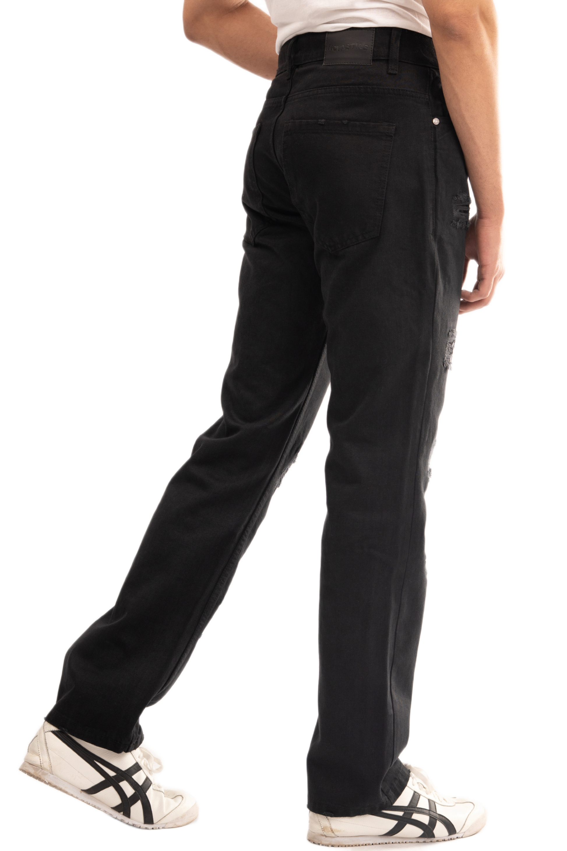 NOVASTILE M1 Ripped Jeans - Black