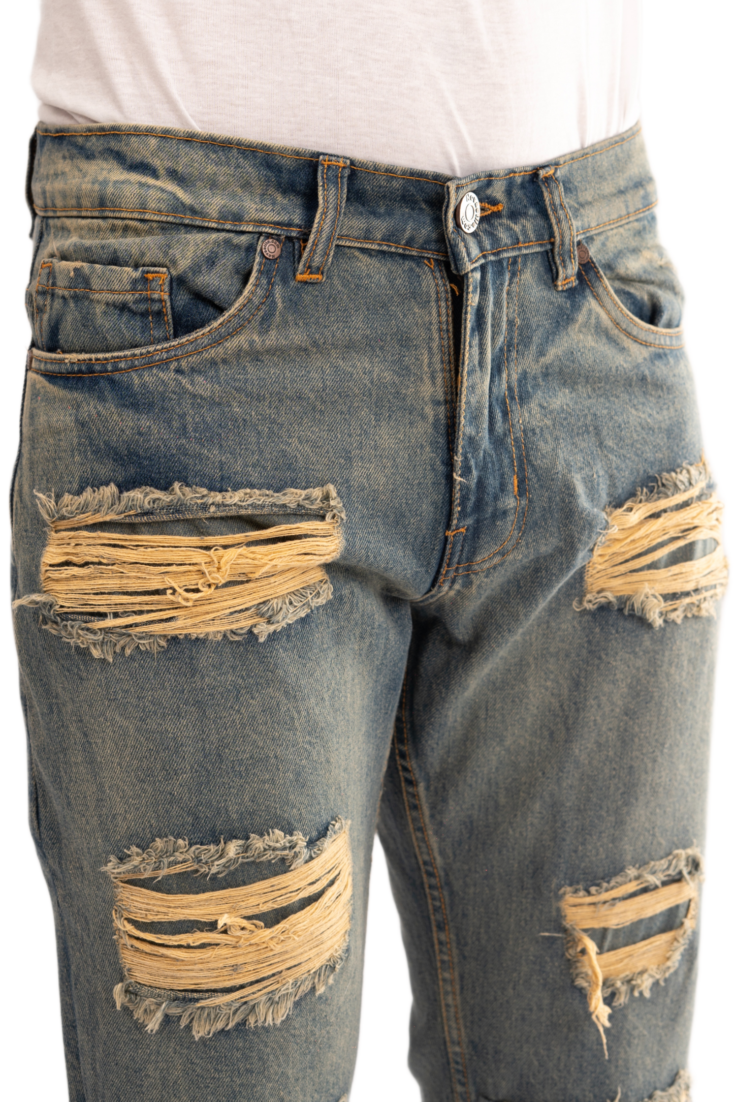NOVASTILE M1 Ripped Jeans - Light Tint