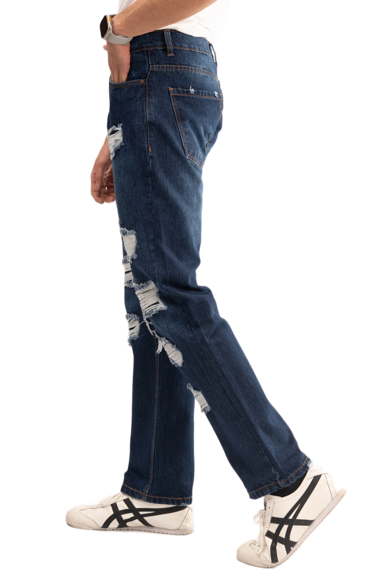 NOVASTILE M1 Ripped Jeans - Blue