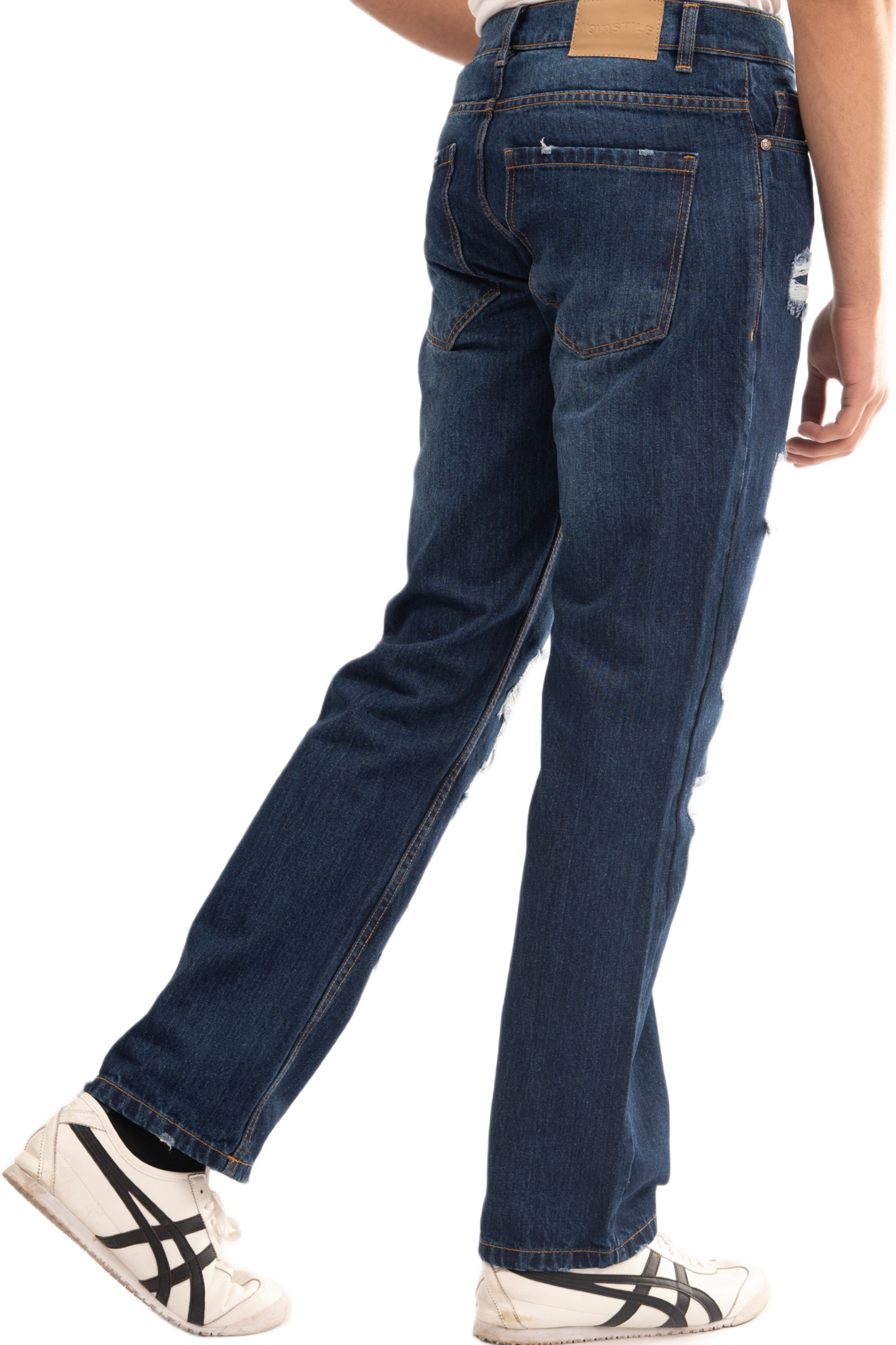 NOVASTILE M1 Ripped Jeans - Blue