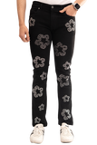 NOVASTILE M3 Rhinestone Jeans - Black