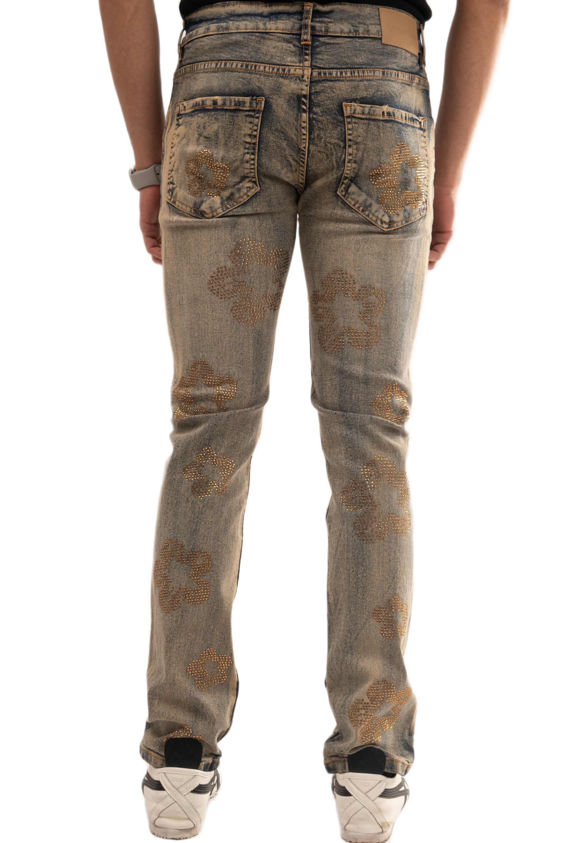 NOVASTILE M3 Rhinestone Jeans - Light Tint