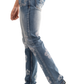 NOVASTILE M3 Rhinestone Jeans - Blue