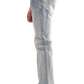 NOVASTILE M4 Rhinestone Jeans - Light Blue
