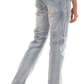 NOVASTILE M4 Rhinestone Jeans - Light Blue