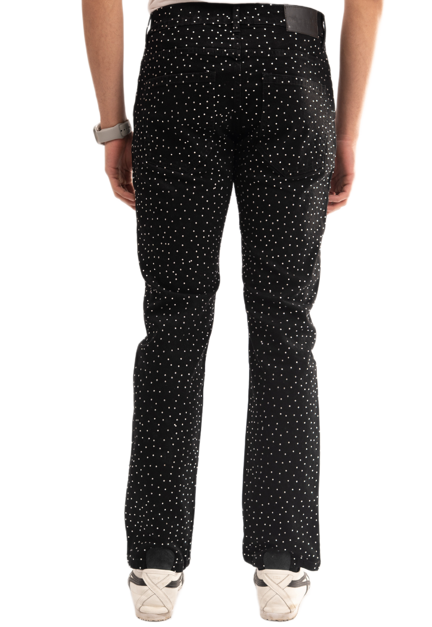 NOVASTILE M4 Rhinestone Jeans - Black