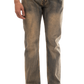 NOVASTILE Mens Rhinestone Jeans Slim Fit Straight leg Denim Pants Vintage Wash Embellished Floral Design Designer Fashion Streetwear Casual Statement Jeans Comfortable Daily Wear M3 Light Tint 36