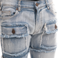NOVASTILE M5 Rhinestone Jeans - Light Blue