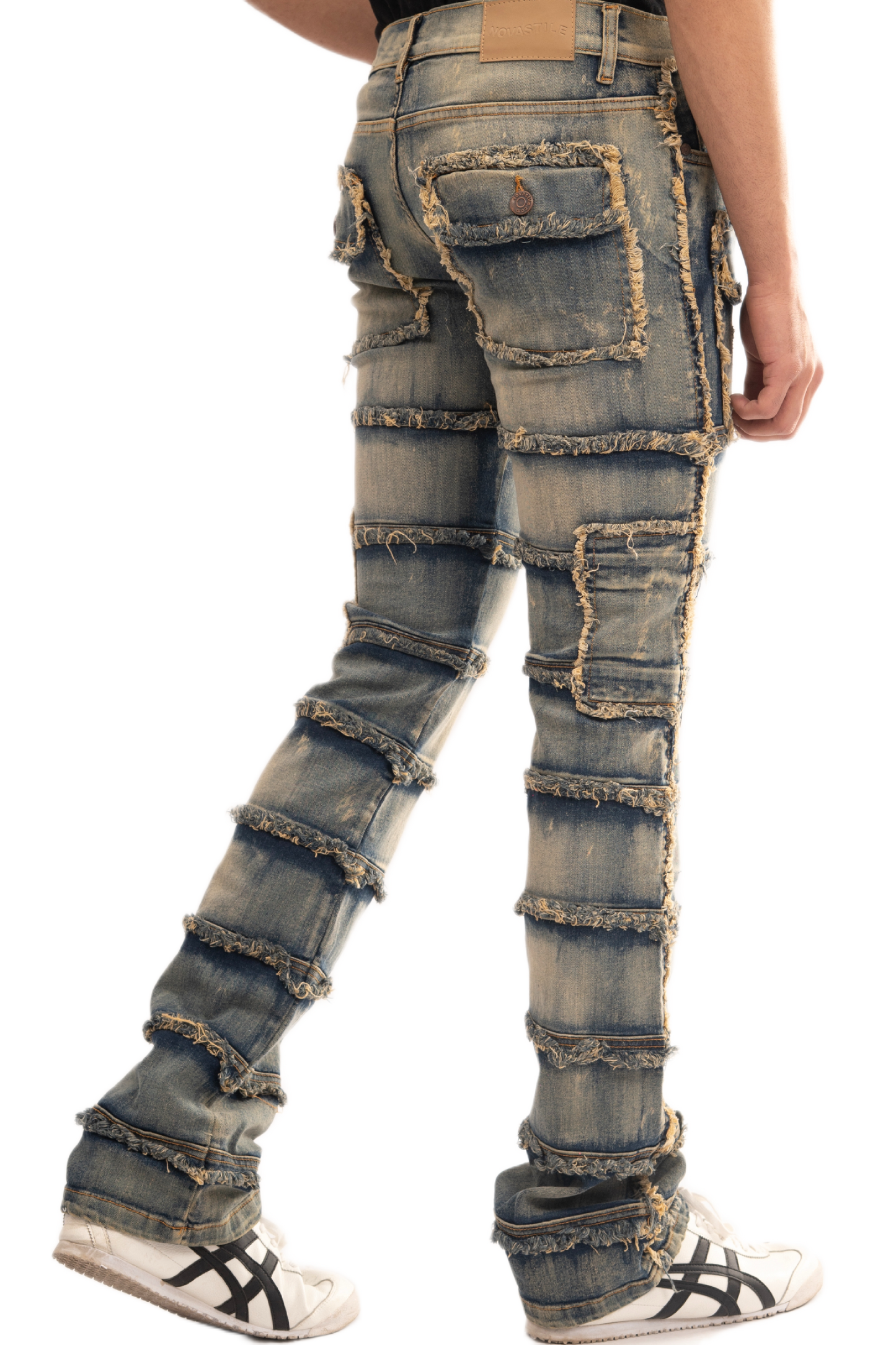 NOVASTILE M5 Rhinestone Jeans - Light Tint
