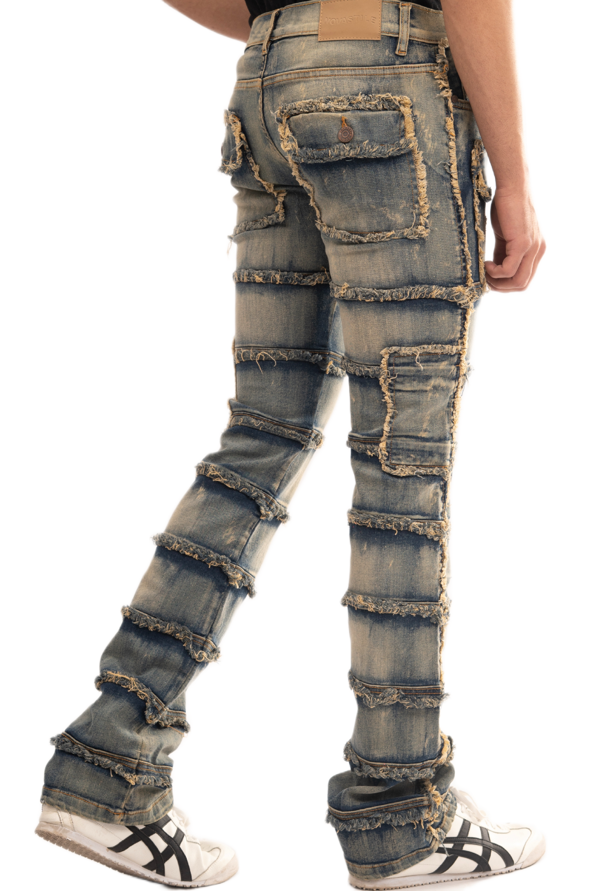 NOVASTILE M5 Rhinestone Jeans - Light Tint