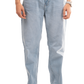 NOVASTILE Distressed Relaxed STRAIGHT Fit Stretch Denim Jeans Classic Clean Minimal Design Everyday Casual Comfort Versatile Basic Denim Pants Light Wash Streetwear M7 Light Blue 28