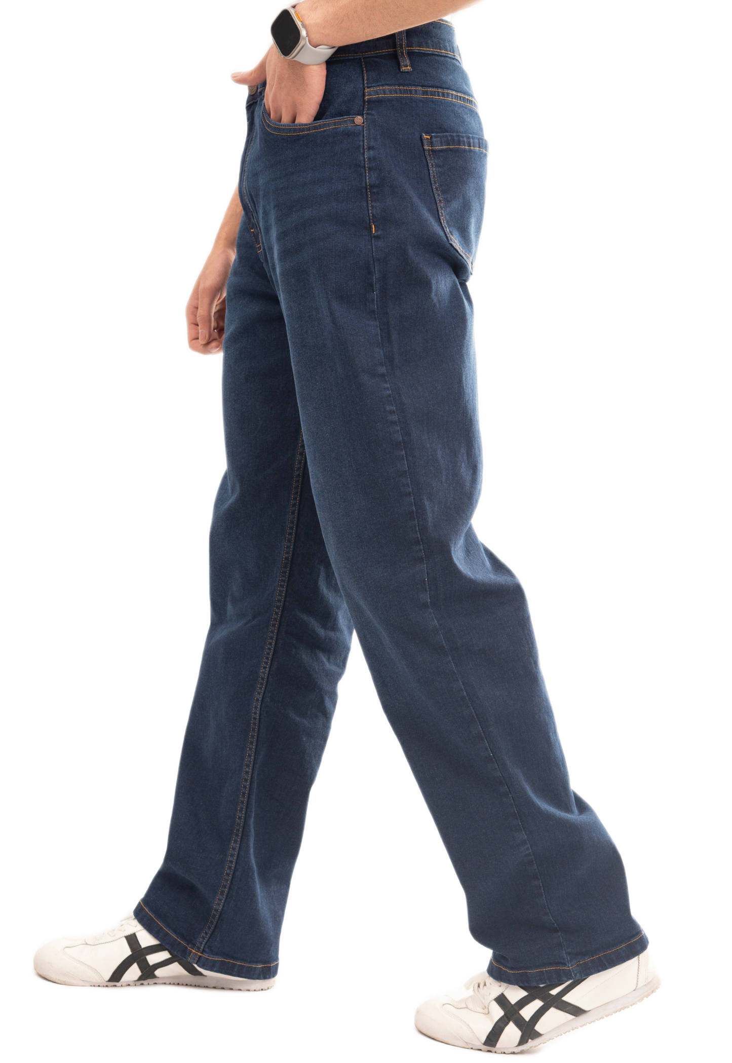 NOVASTILE Distressed Relaxed Fit Stretch Straight Leg Denim Jeans Classic Minimal Clean Design Everyday Casual Comfort Basic Denim Pants Light Wash M7 Blue 28