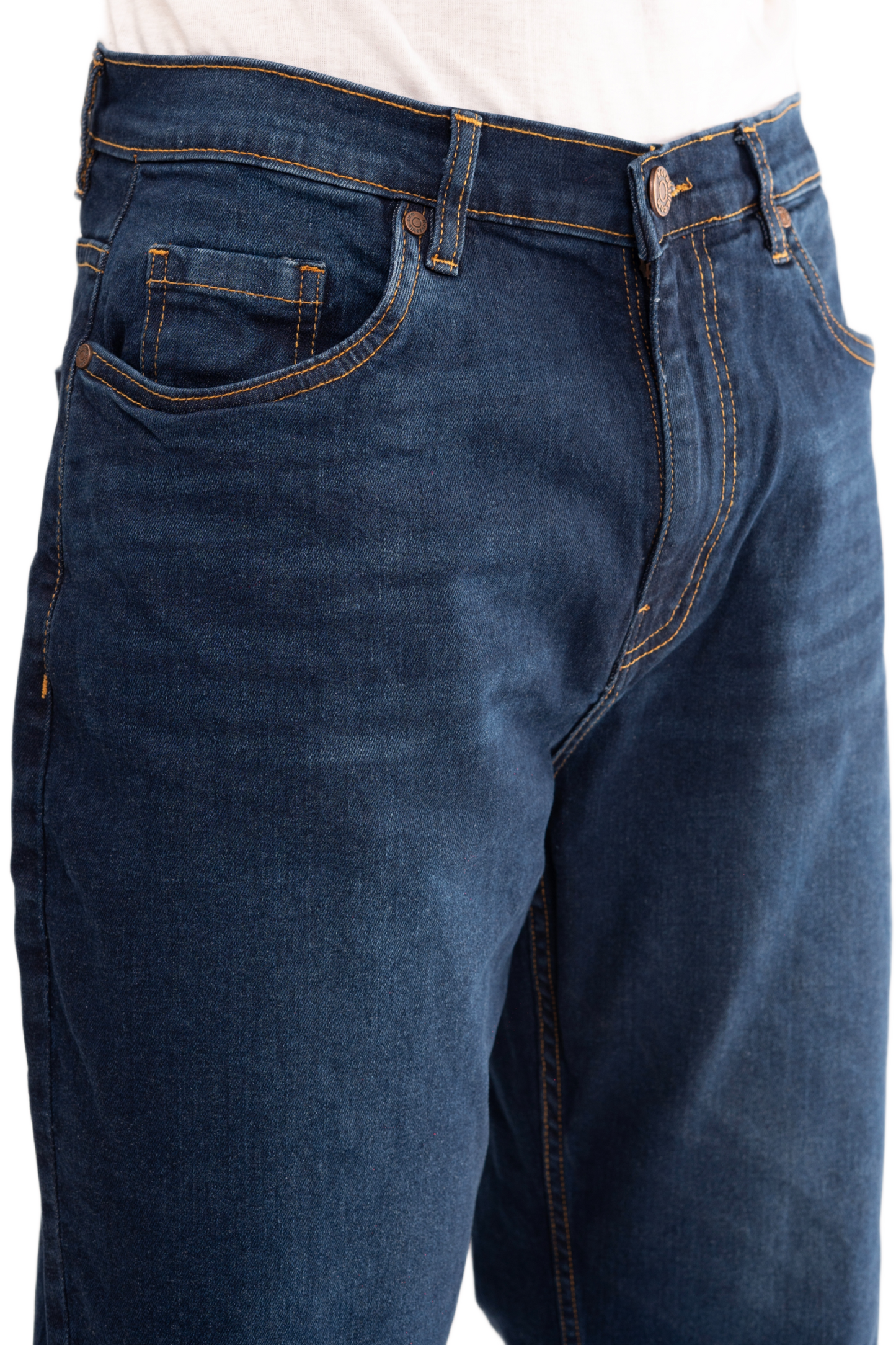 NOVASTILE Distressed Relaxed Fit Stretch Straight Leg Denim Jeans Classic Minimal Clean Design Everyday Casual Comfort Basic Denim Pants Light Wash M7 Blue 28