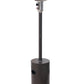 BTExpert 50000 BTU Propane Patio Heater Outdoor Double-Layer Stainless Steel Burner, Wheels, Triple Protection , Outdoor Home Residential, Brown