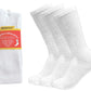 NOVASTILE Crew Diabetic Socks for Men & Women Non-Binding Cotton Cushioned Wicking Neuropathy, Loose Fit 12 Pairs Pack 13-15