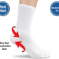 NOVASTILE Crew Diabetic Socks for Men & Women Non-Binding Cotton Cushioned Wicking Neuropathy, Loose Fit 12 Pairs Pack 13-15