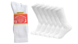 NOVASTILE Crew Diabetic Socks for Men & Women, Non-Binding Cotton for Neuropathy, Cushioned Moisture-Wicking Loose Fit, 6 Pairs, Size 10-13