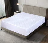NOVASTILE 100 GSM Quilted Fitted Queen Mattress Pad, Soft & Elastic Fit Mattress Protector 60x80 Inches,Stretches upto 18 Inches Deep and durable White Fiberfill Polyester