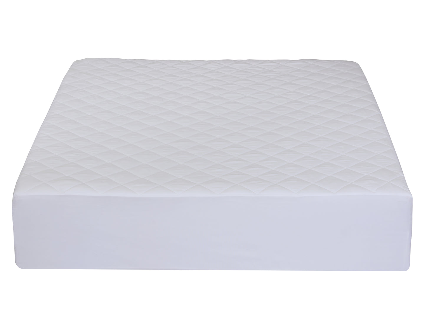 NOVASTILE 100 GSM Quilted Fitted Queen Mattress Pad, Soft & Elastic Fit Mattress Protector 60x80 Inches,Stretches upto 18 Inches Deep and durable White Fiberfill Polyester