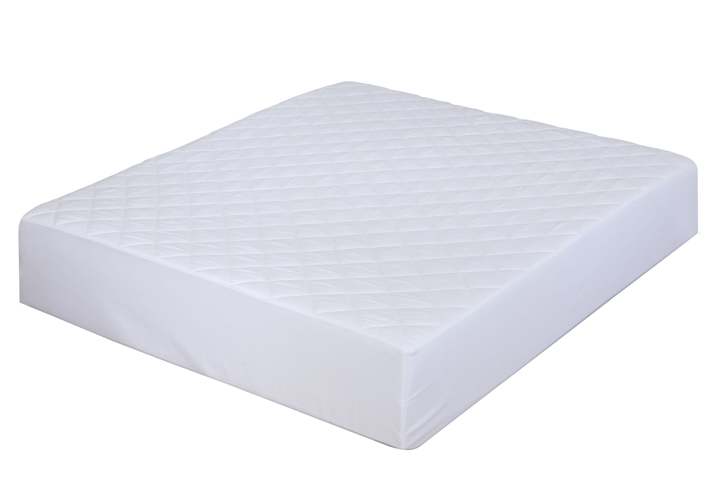 NOVASTILE 100 GSM Quilted Fitted Queen Mattress Pad, Soft & Elastic Fit Mattress Protector 60x80 Inches,Stretches upto 18 Inches Deep and durable White Fiberfill Polyester
