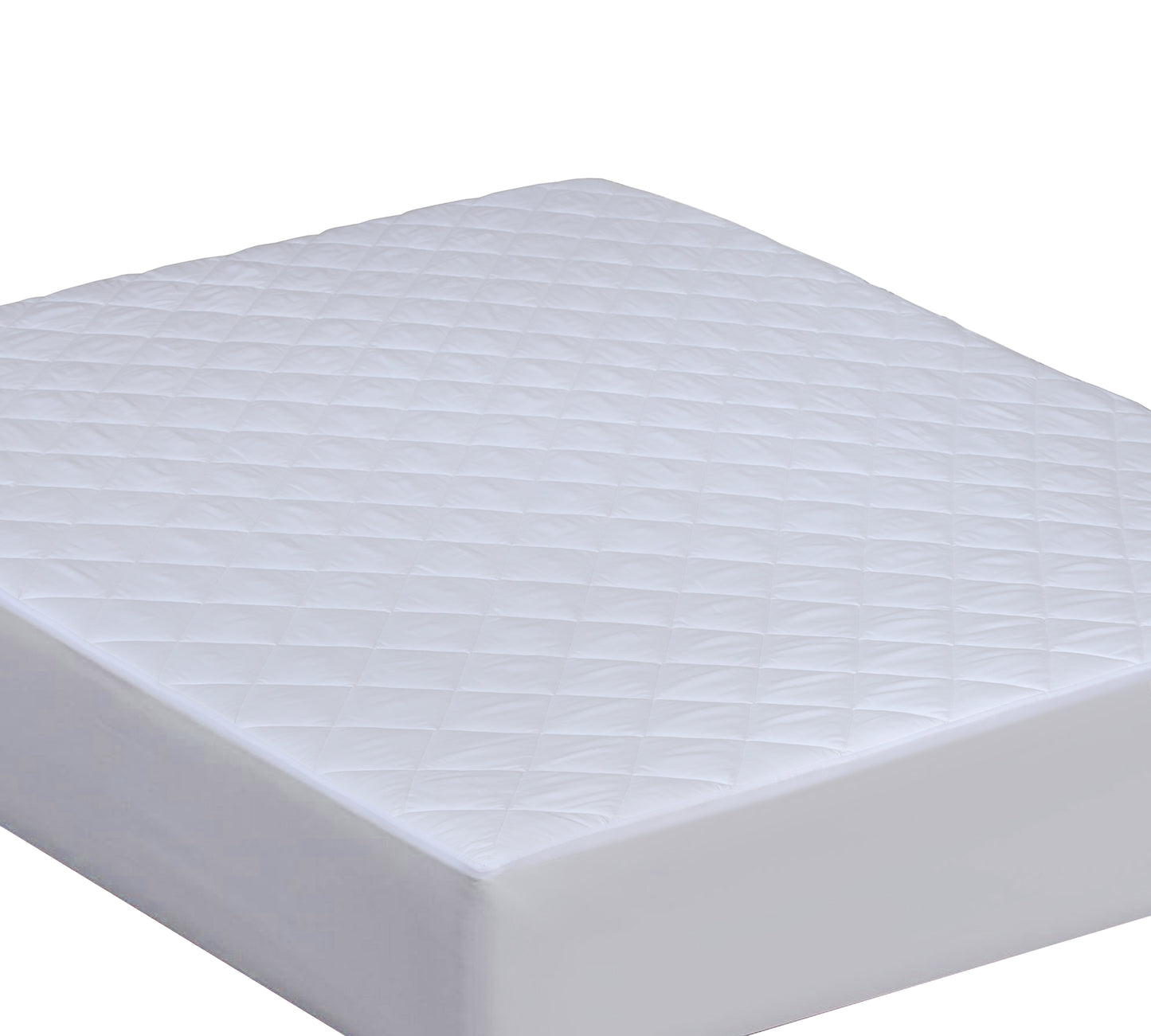 NOVASTILE 100 GSM Quilted Fitted Queen Mattress Pad, Soft & Elastic Fit Mattress Protector 60x80 Inches,Stretches upto 18 Inches Deep and durable White Fiberfill Polyester