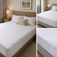 Queen Mattress Pad - 60x80 Inch Quilted Fitted Mattress Topper Protector, 100 GSM, Deep Pocket Fits Up to 18 Inches, Soft & Machine Washable